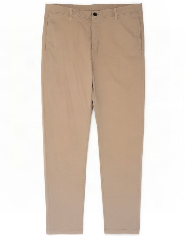 Massimo Dutti Herre tilspidsede Chinobukser EU 44 Large W34 L28 Beige Bomuld