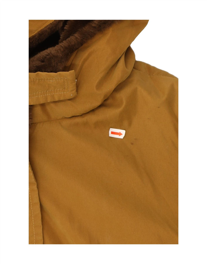 MAX MARA Womens Hooded Windbreaker Jacket UK 14 Medium Brown Nylon Vintage Max Mara and Second-Hand Max Mara from Messina Hembry 