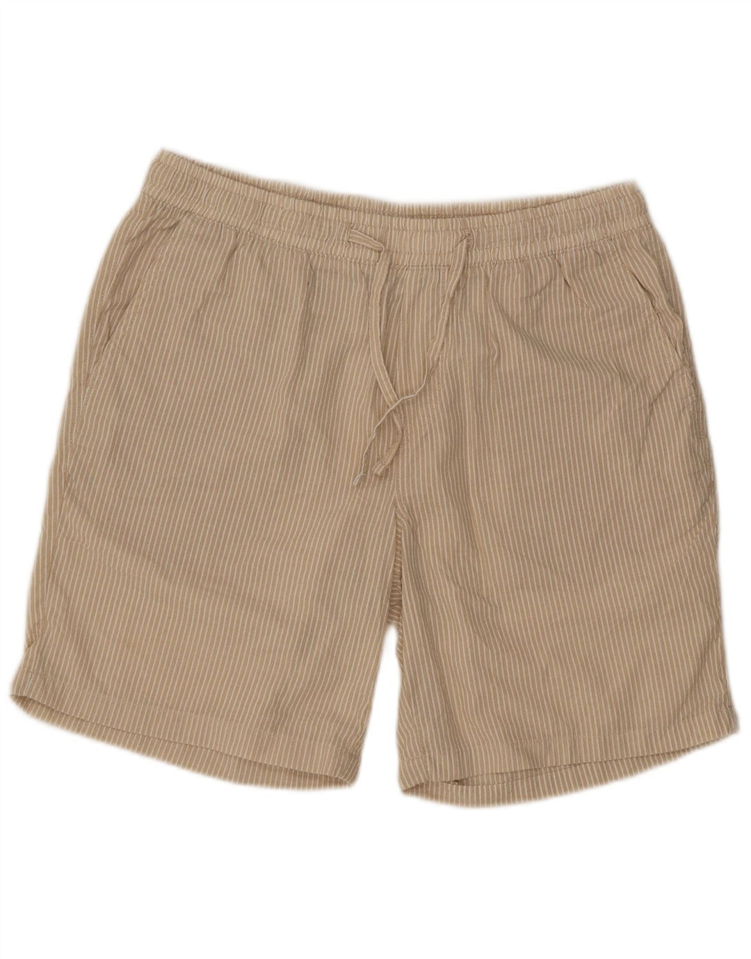 Jack & Jones Sportsshorts til mænd store beige nålestribet polyester