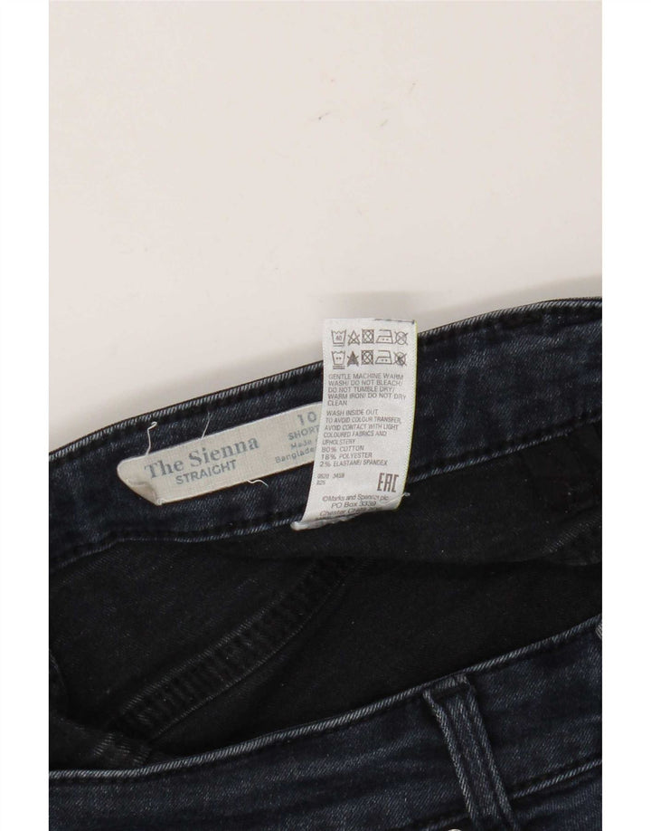 Marks & Spencer Lige jeans til kvinder UK 10 Small W30 L27 Navy Blue