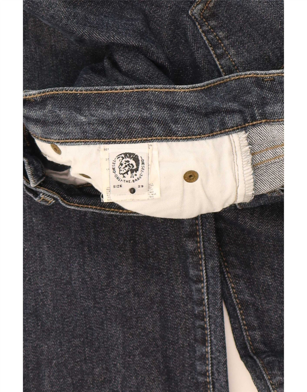 Diesel Dame Slim Jeans W29 L33 Marineblå Bomuld