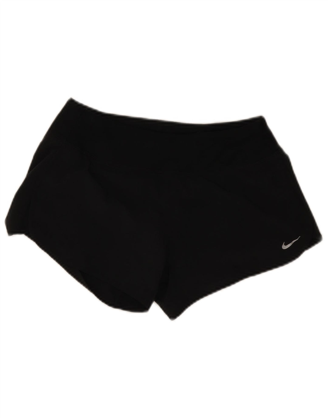 Nike Dame Dri Fit Sports Shorts UK 10 Small Black Polyester
