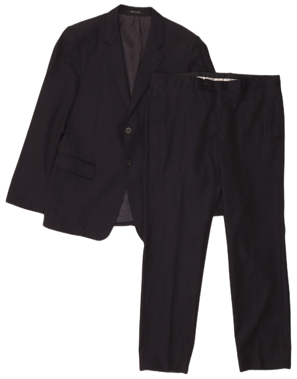 Emporio Armani Herre 2-knap 2-delt jakkesæt IT 50 Large W35 L30 Marineblå