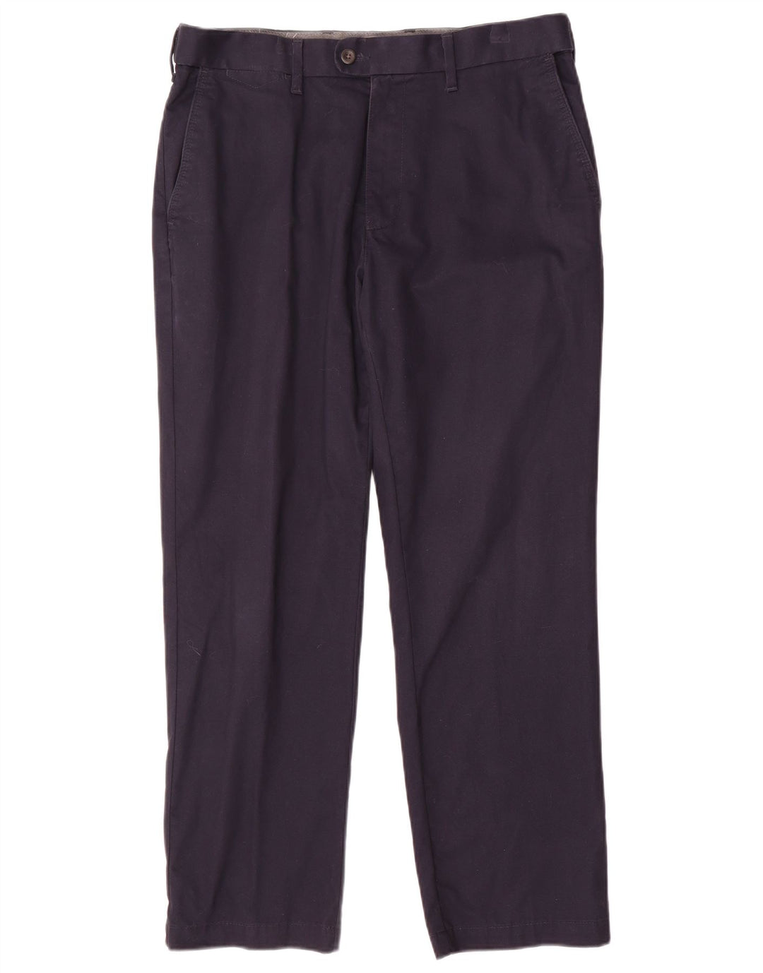Marks & Spencer Herre Regular Suit Bukser W34 L29 Marineblå Bomuld