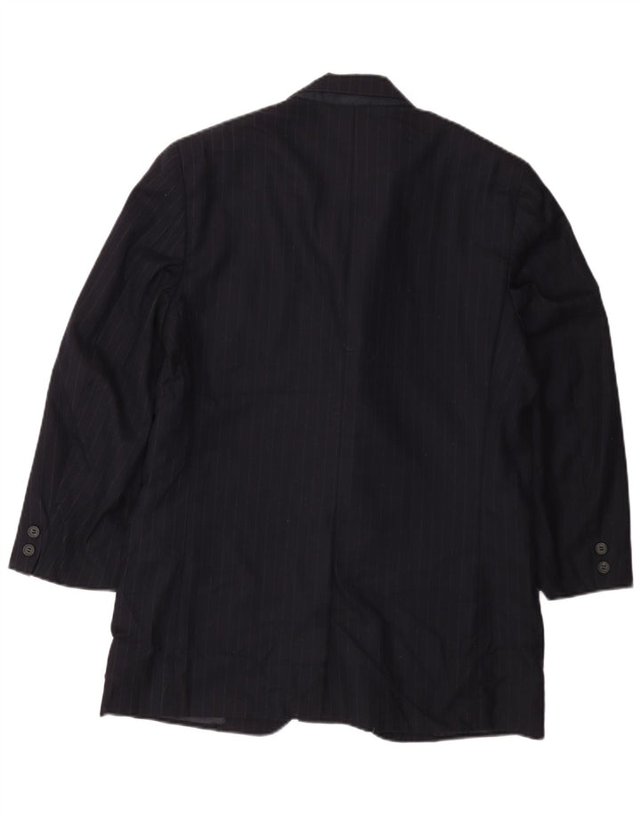 BROOKS BROTHERS Herre 346 Blazer Jacket UK 38 Medium Navy Blue Nålestribe