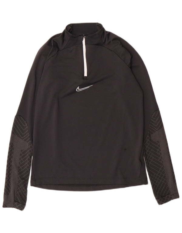 NIKE Drenge Dri Fit Slim Fit Pullover Træningsdragt Top 12-13 år Stor Sort
