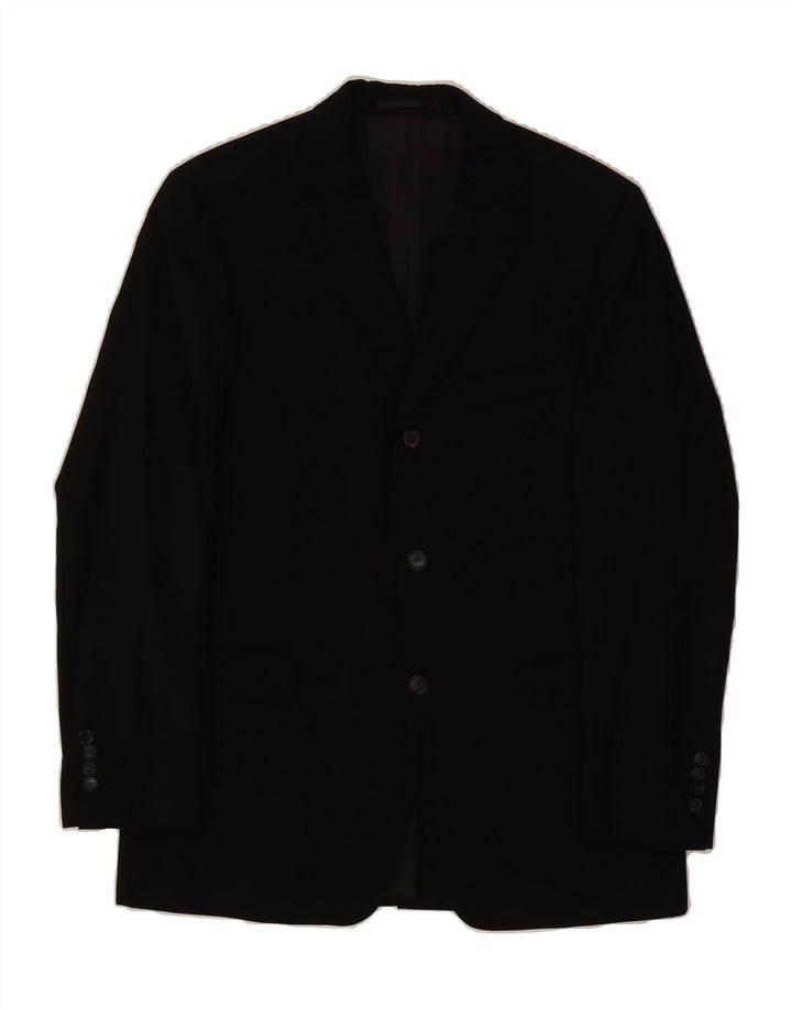 HUGO BOSS Mens 3 Button Blazer Jacket UK 38 Medium Black Vintage Hugo Boss and Second-Hand Hugo Boss from Messina Hembry 