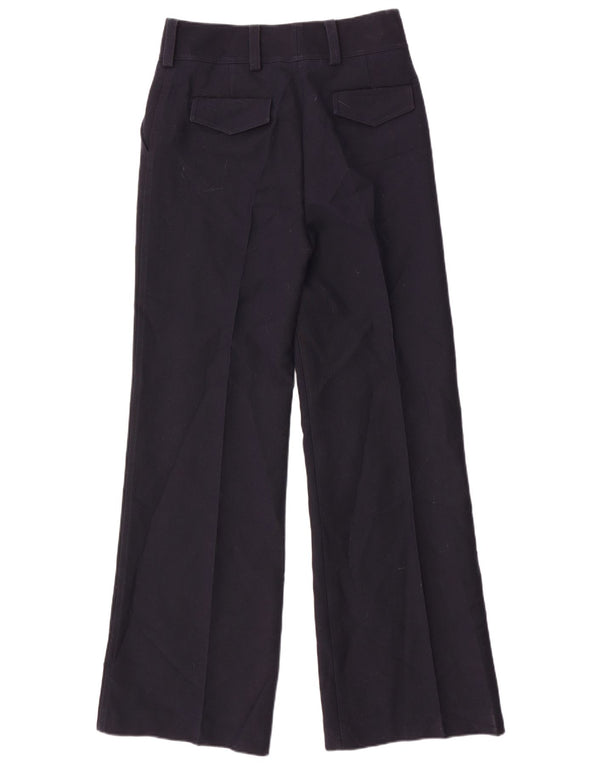 Massimo Dutti Womens High Waist Chino Trousers EU 40 Medium W30 L33 Navy Bl