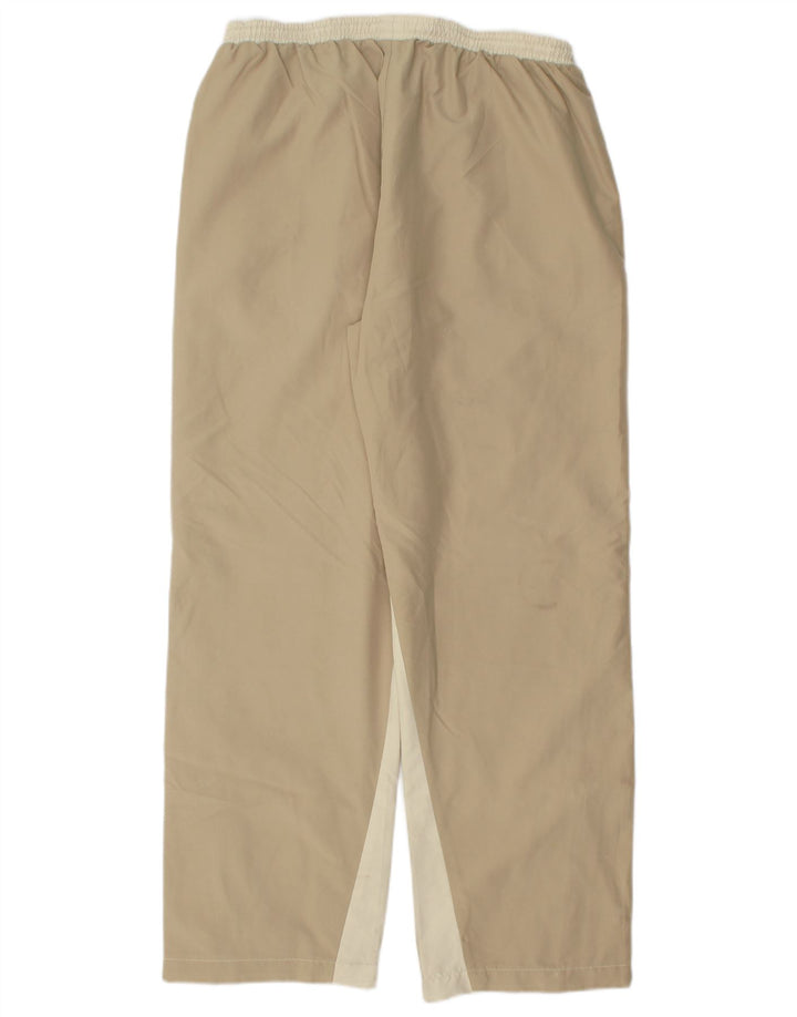 REEBOK Træningsdragtsbukser til kvinder UK 14 Large Beige Colourblock Polyester