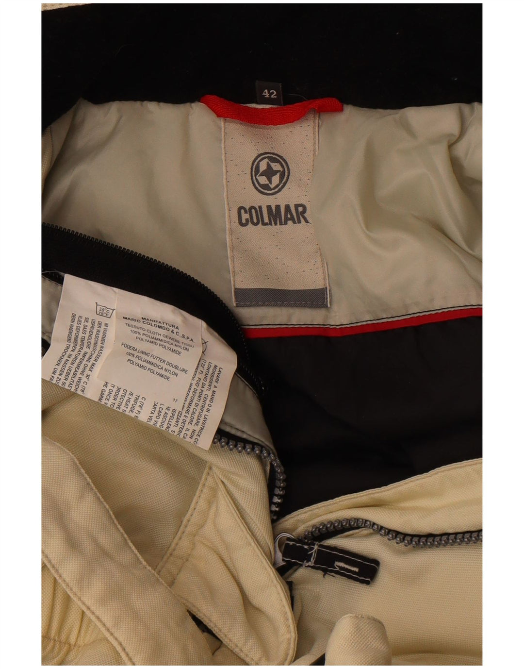 Colmar Dame Ski Jumpsuit IT 42 Small Off White Colourblock Polyamid
