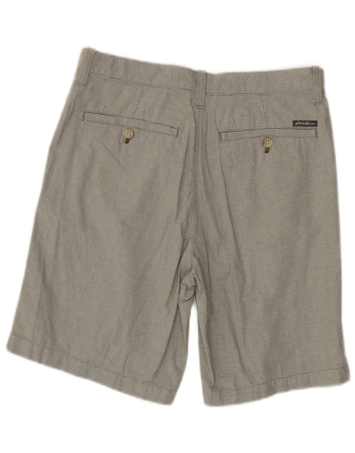 EDDIE BAUER Chino Shorts til mænd W30 Medium Khaki Houndstooth Bomuld