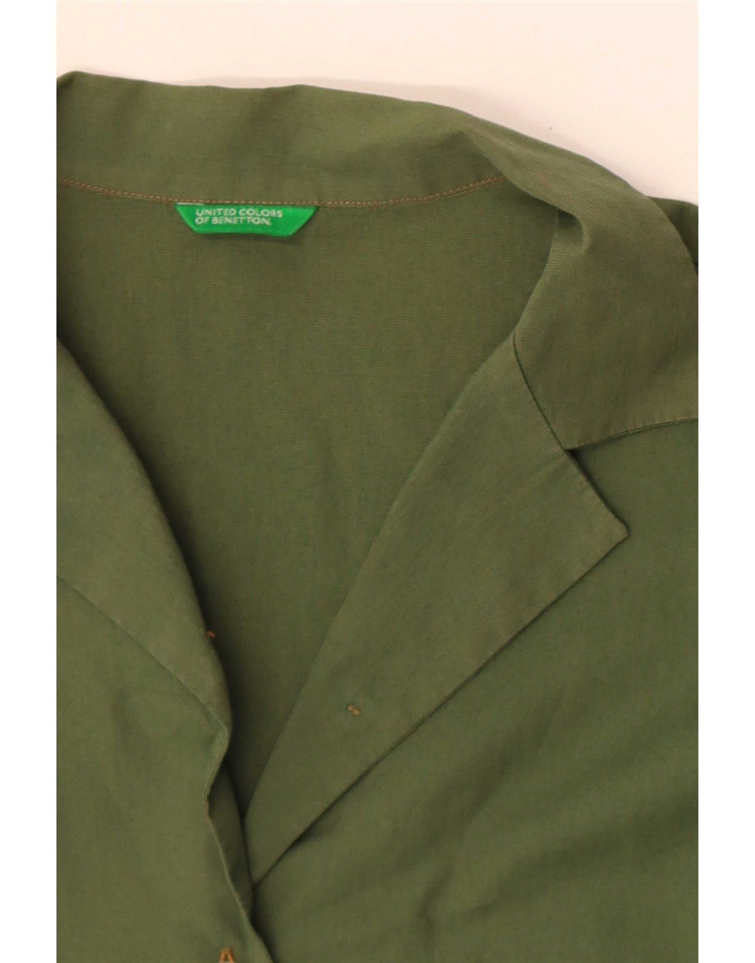Benetton Dameskjorte UK 12 Mellemgrøn