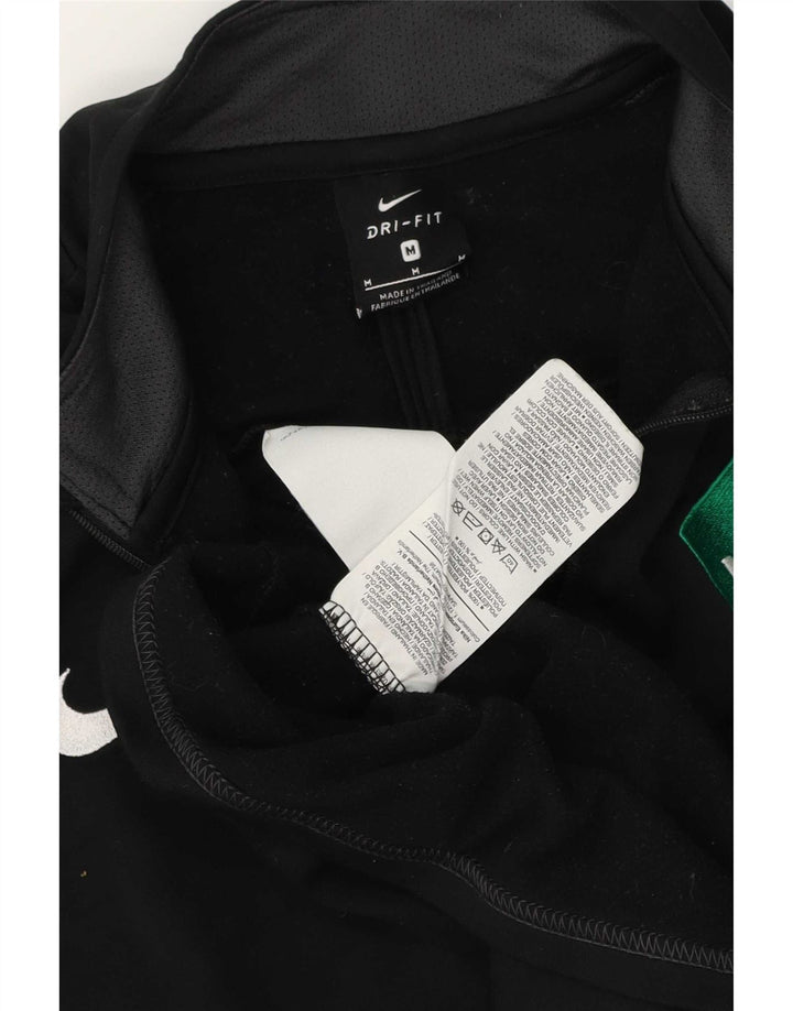 Nike Herre Dri Fit Grafisk Pullover Træningsdragt Top Medium Sort Colourblock