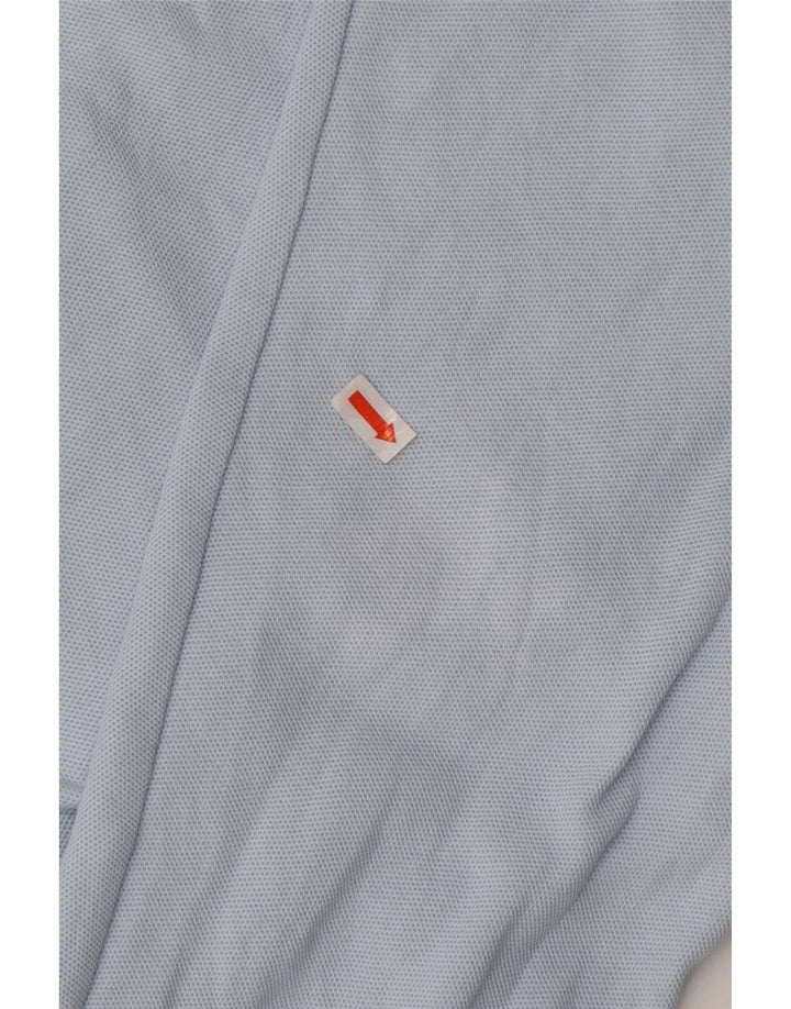 FILA Herre Loose Fit Langærmet Polo Shirt IT 50 Medium Blue Cotton