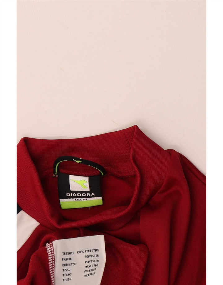 Diadora Sweatshirt til mænd XS Rød Colourblock Polyester
