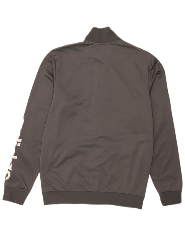 Adidas Herre grafisk træningsdragt Topjakke UK 40/42 Medium Grey Polyester