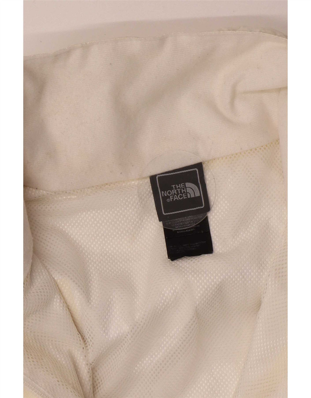 The North Face Regnjakke med hætte til kvinder UK 14 Medium White Nylon