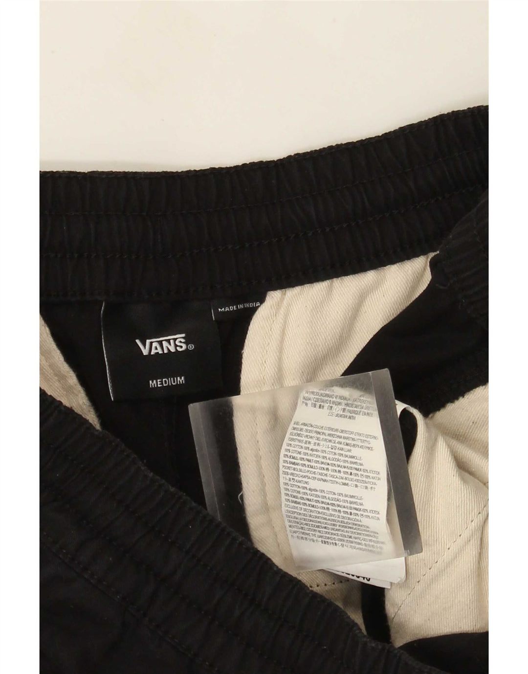 Vans Herre Chino Shorts Medium W32 Sort Bomuld