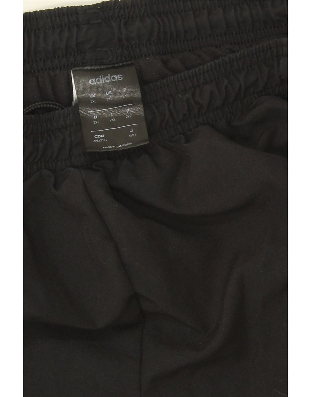 ADIDAS Boys Tracksuit Trousers Joggers 15-16 Years 2XL Black Polyester Vintage Adidas and Second-Hand Adidas from Messina Hembry 