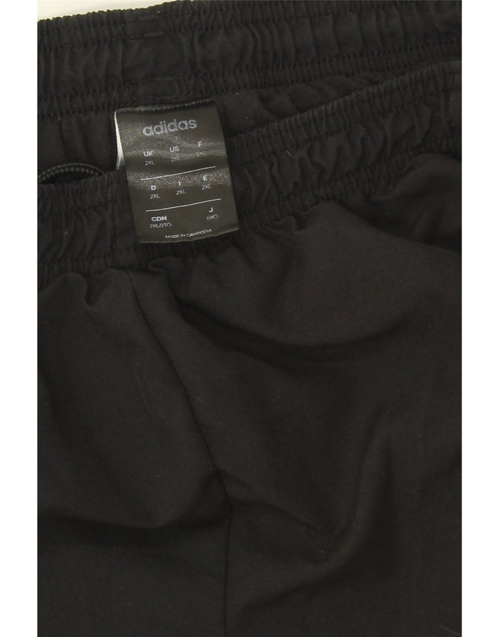ADIDAS Boys Tracksuit Trousers Joggers 15-16 Years 2XL Black Polyester Vintage Adidas and Second-Hand Adidas from Messina Hembry 