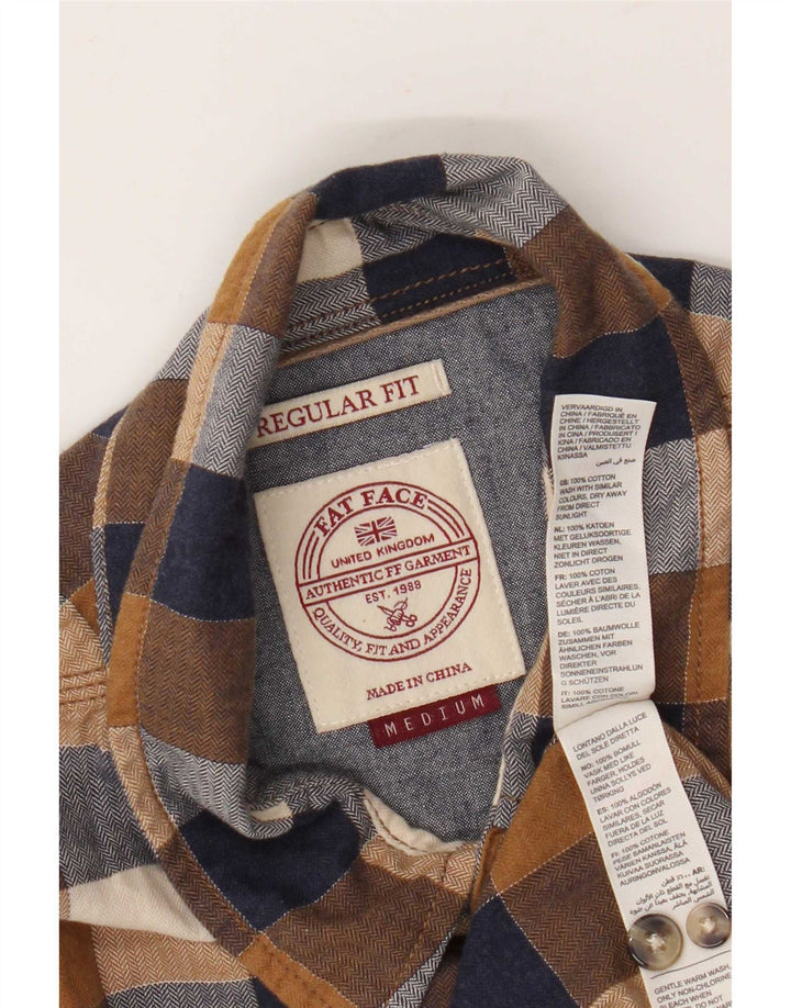 Fat Face Herre Regular Fit skjorte Medium Multicolored Gingham Cotton