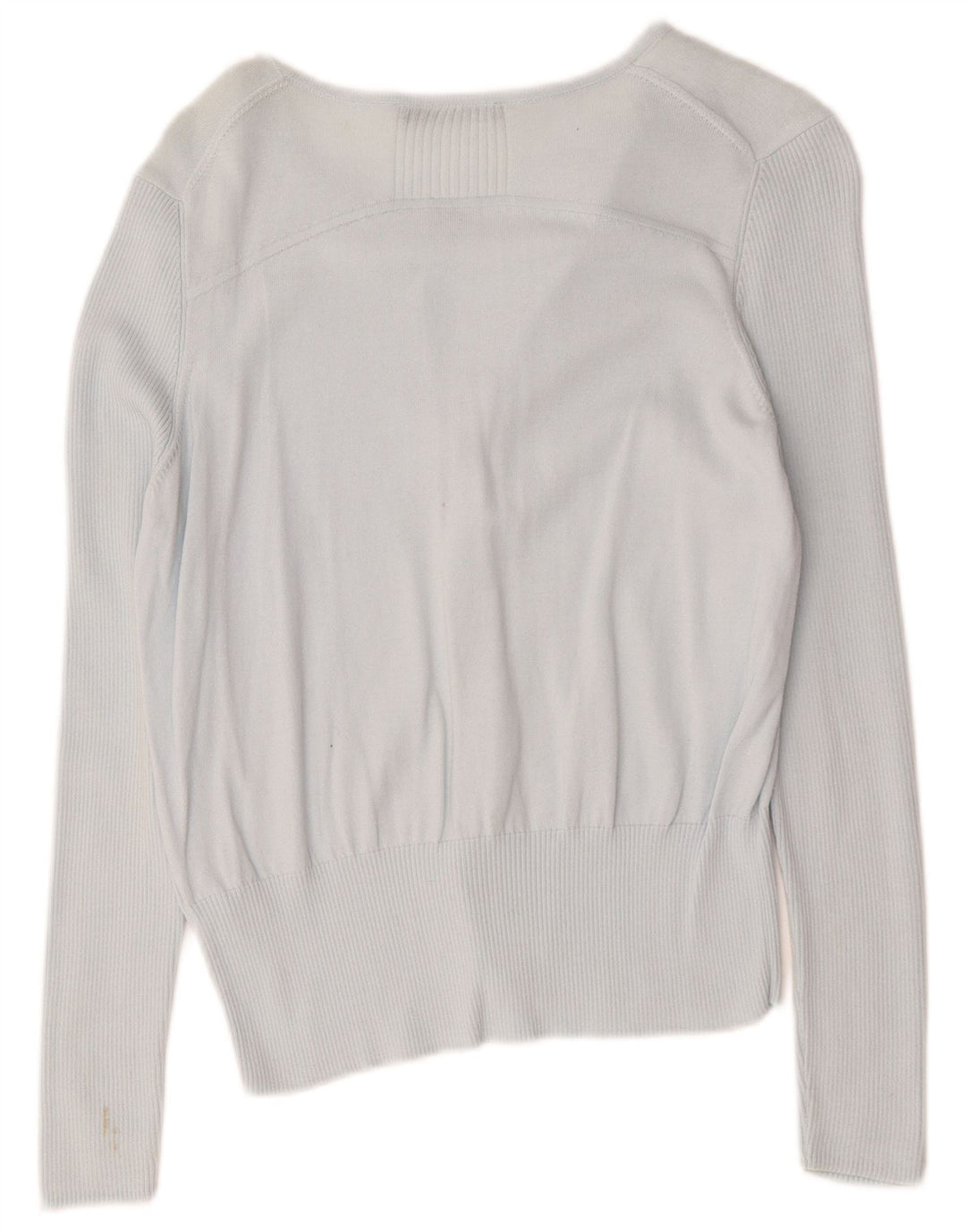 Marks & Spencer Womens Autograph Cardigan Sweater UK 12 Medium Blue Cotton