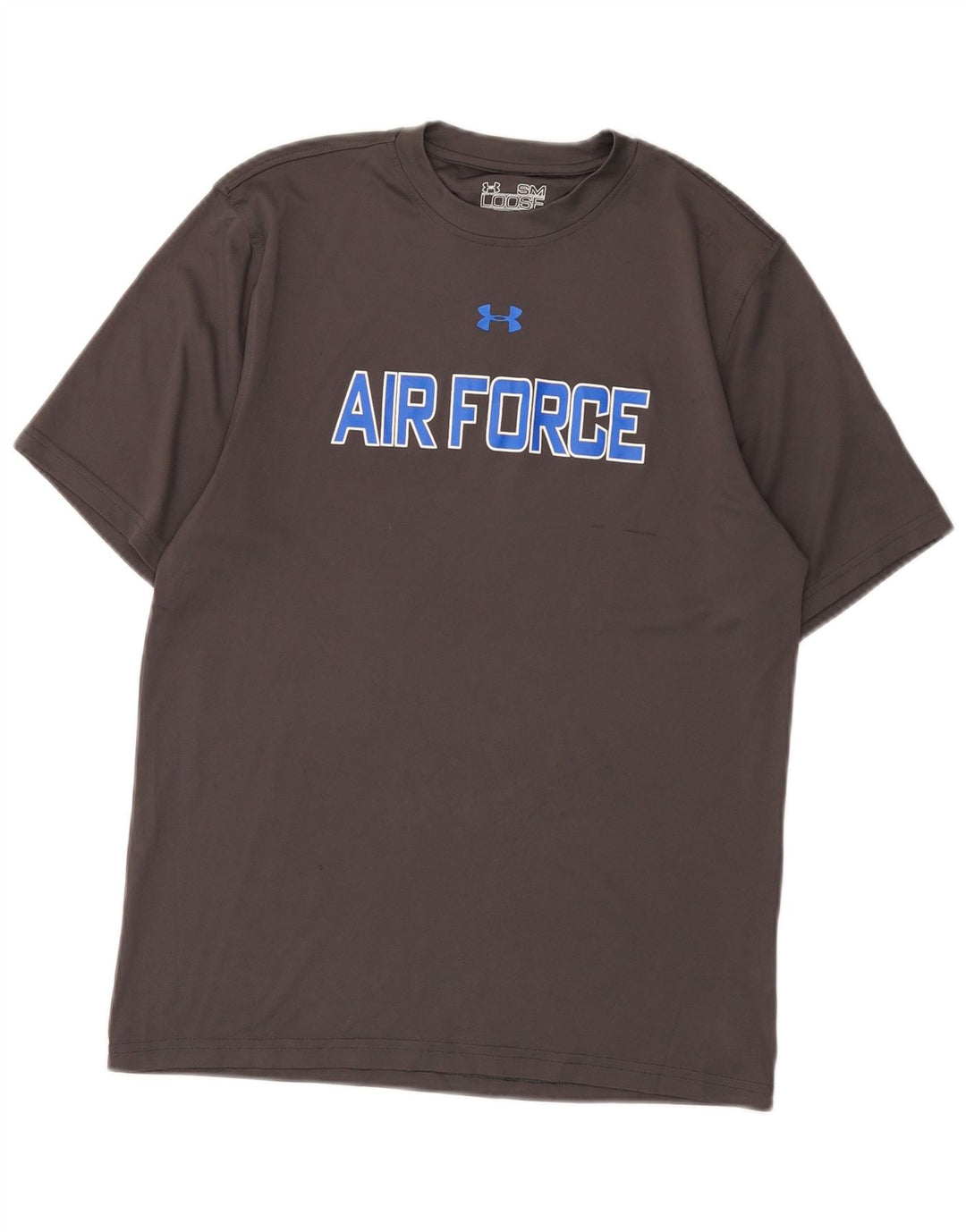 Under Armour Herre Heat Gear Grafisk T-Shirt Top Lille Grå Polyester