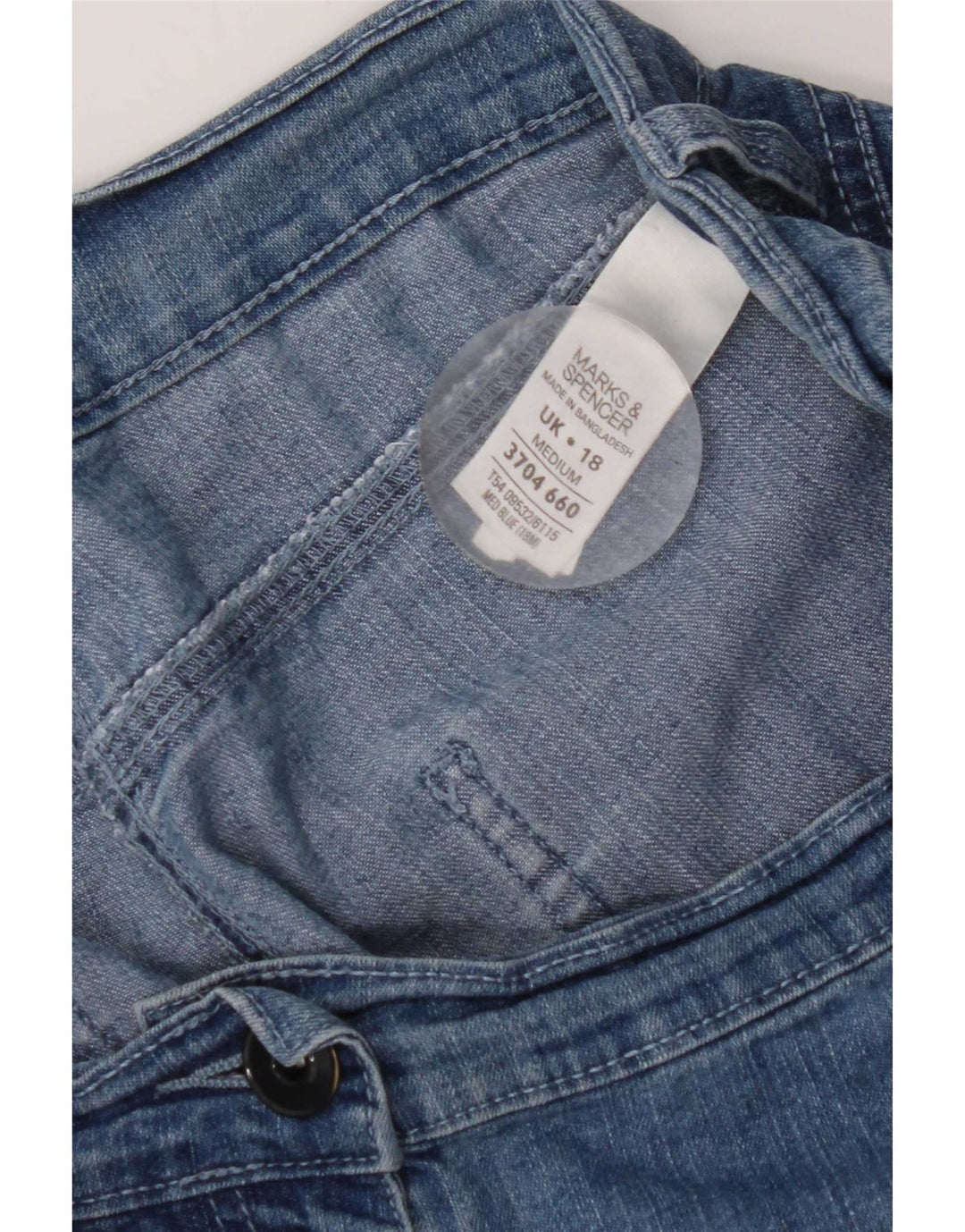 Marks & Spencer Dame Bootcut Jeans UK 18 XL W38 L30 Blå Bomuld