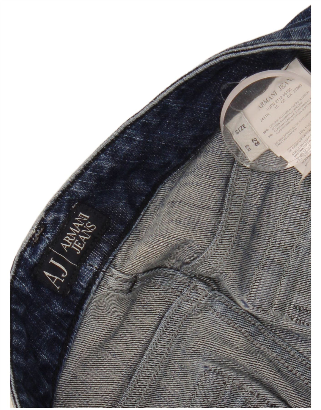 Armani Dame Slim Jeans W28 L26 Marineblå Bomuld