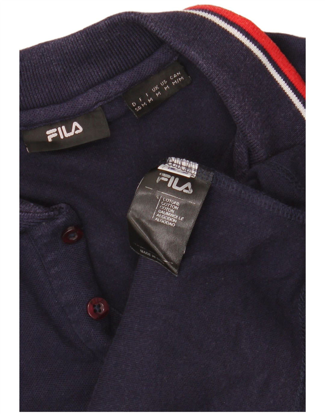 FILA Poloshirt til mænd Medium Navyblå Bomuld