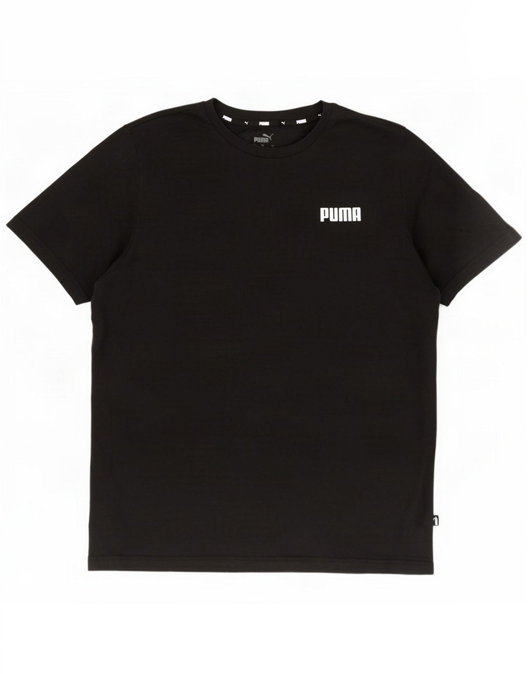 Puma Herre Regular T-Shirt Top Large Black Cotton