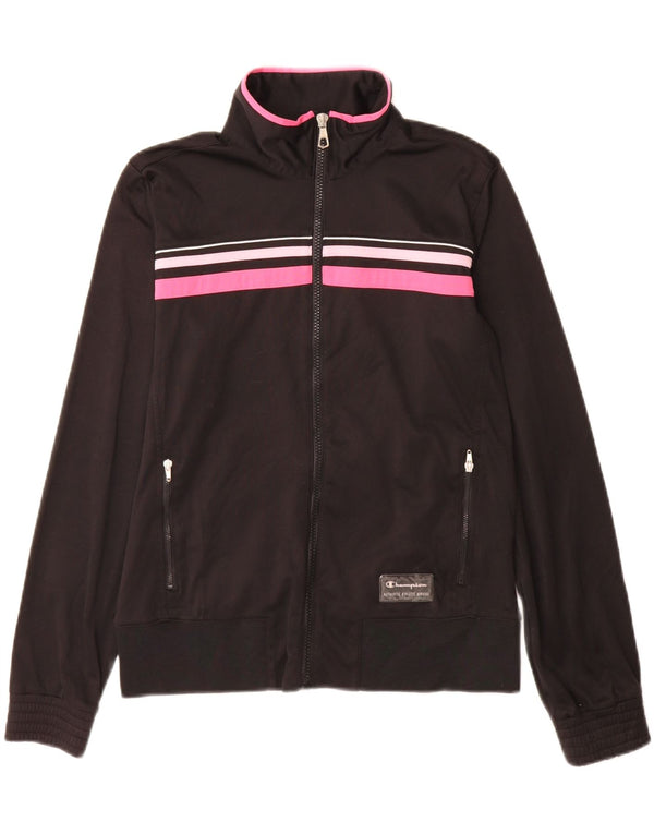 Champion Womens Heritage Fit Træningsdragt Topjakke UK 14 Medium Sort