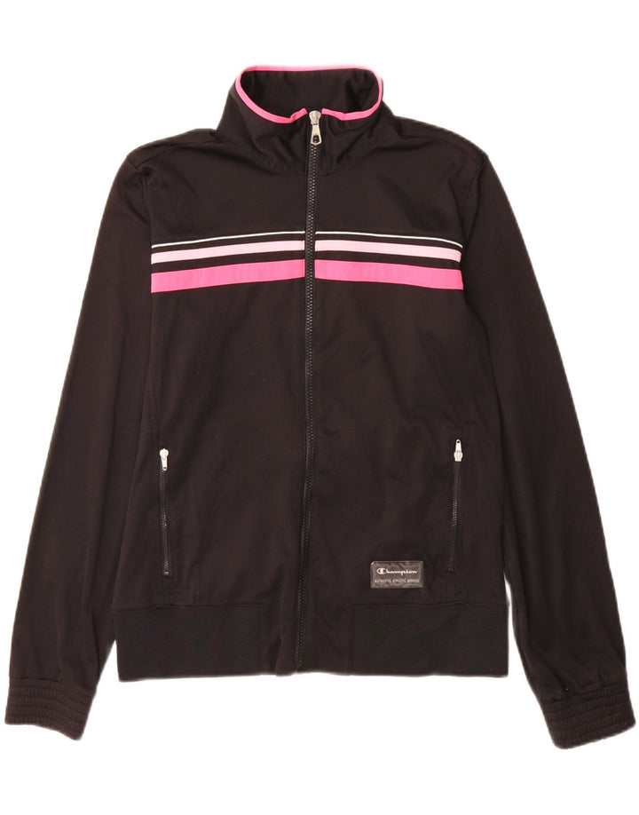 Champion Womens Heritage Fit Træningsdragt Topjakke UK 14 Medium Sort