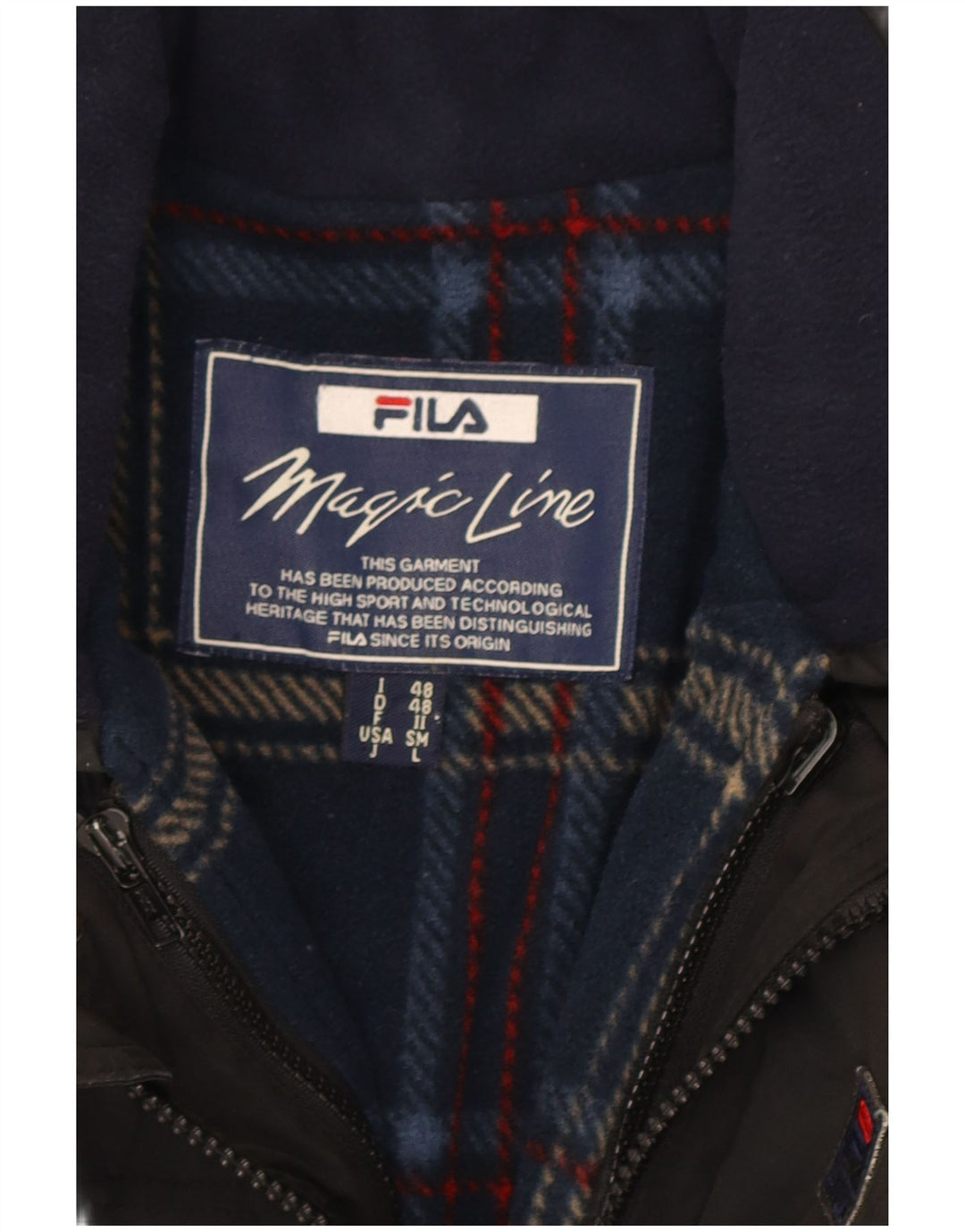 Fila Herre Utility Jacket IT 48 Medium Sort Polyester