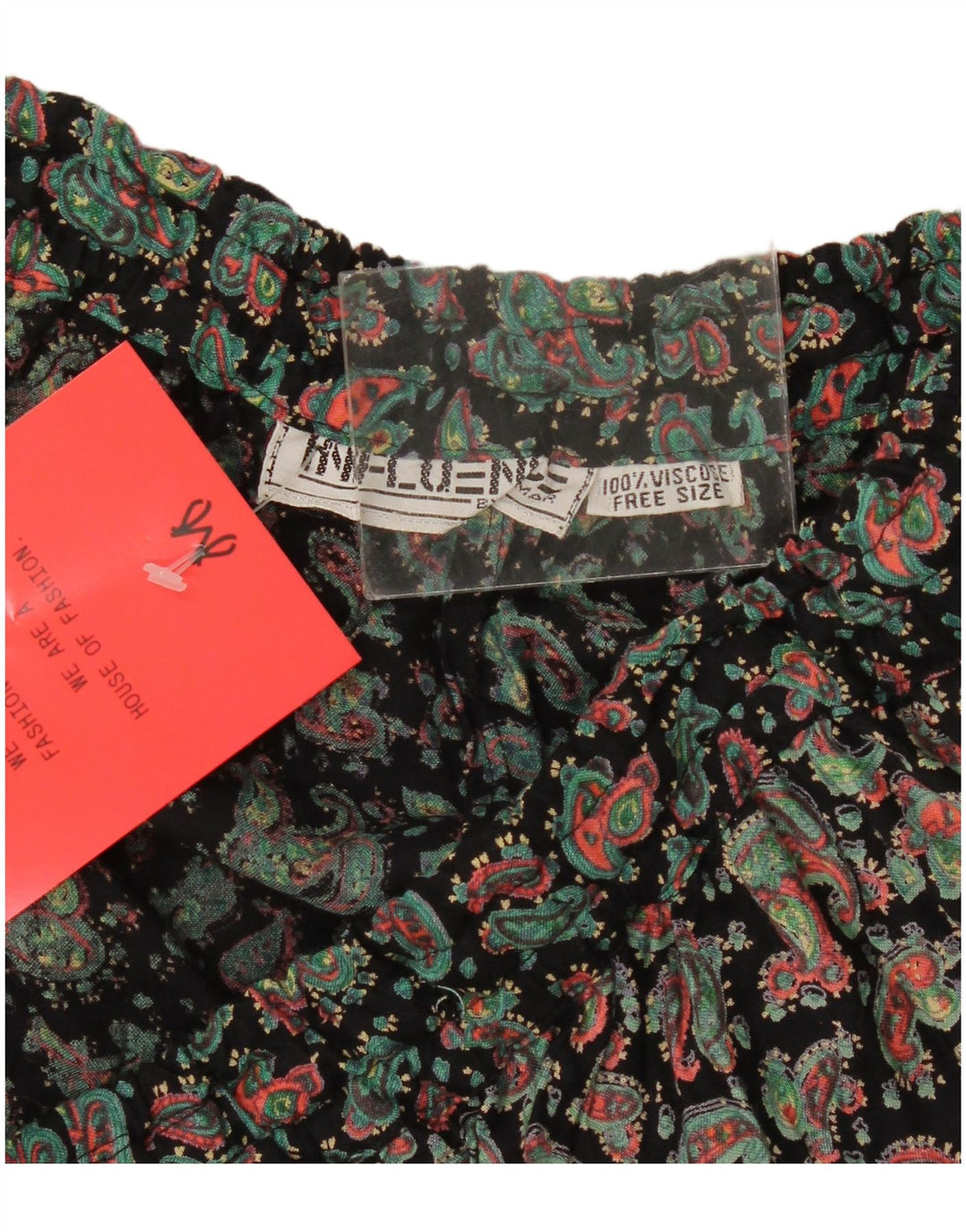 Vintage Dame Harem Bukser One Size W36 L28 Flerfarvet Paisley