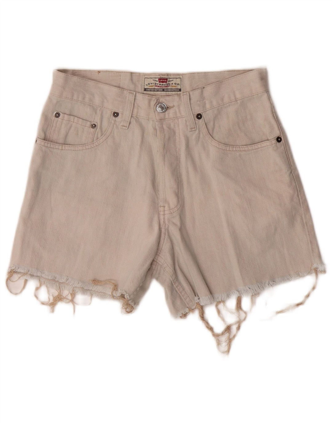 Levi's denimshorts til kvinder W29 Medium Off White