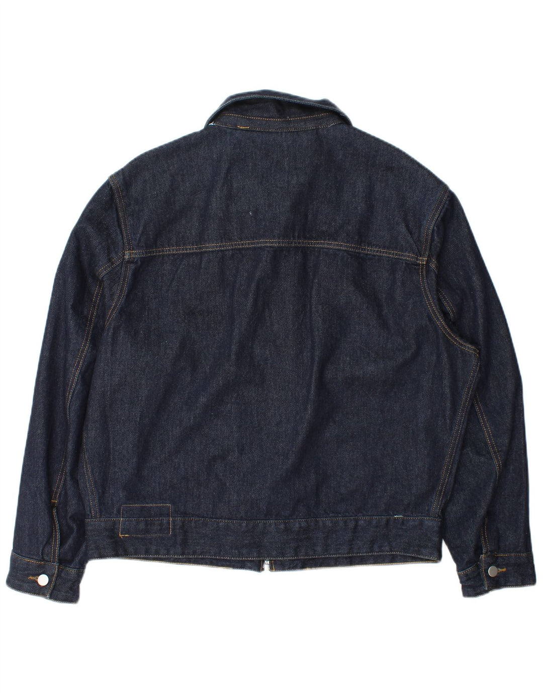 Zara Herre denimjakke UK 42 XL Navy Blue Polyester
