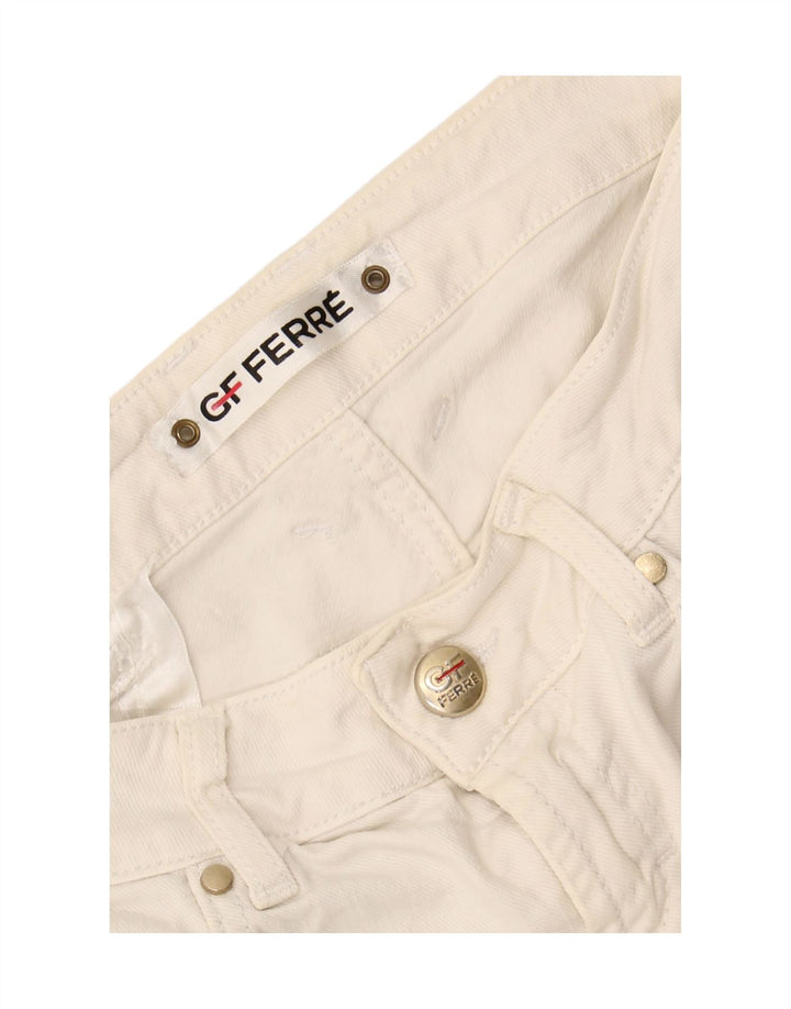 GF FERRE Womens Slim Jeans W28 L29 White