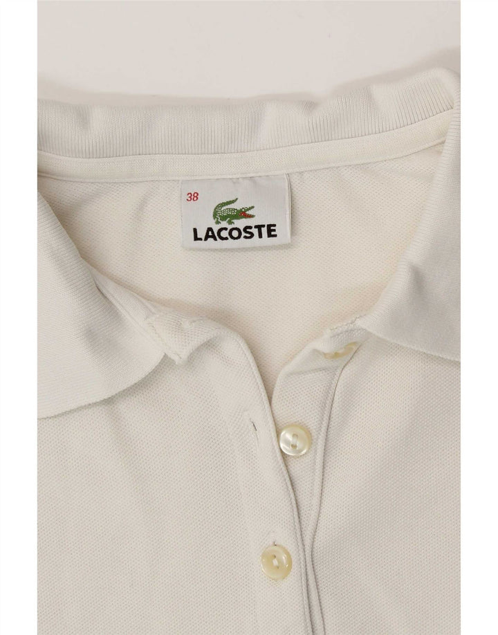 Lacoste Dame Polo Shirt Størrelse 38 Medium White