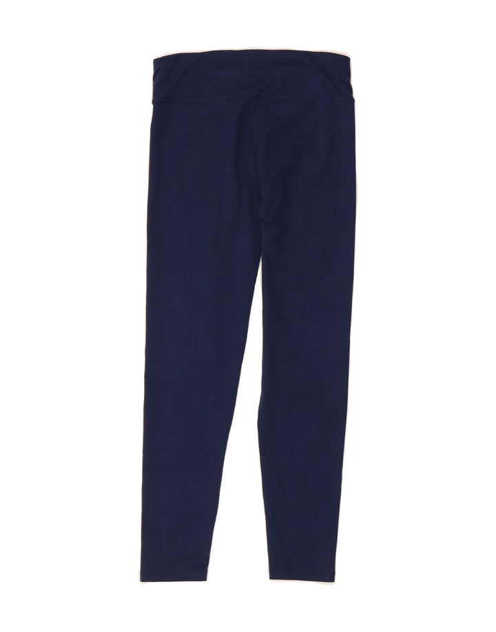 EDDIE BAUER Girls Leggings 14-15 Years XL Navy Blue Polyester Vintage Eddie Bauer and Second-Hand Eddie Bauer from Messina Hembry 