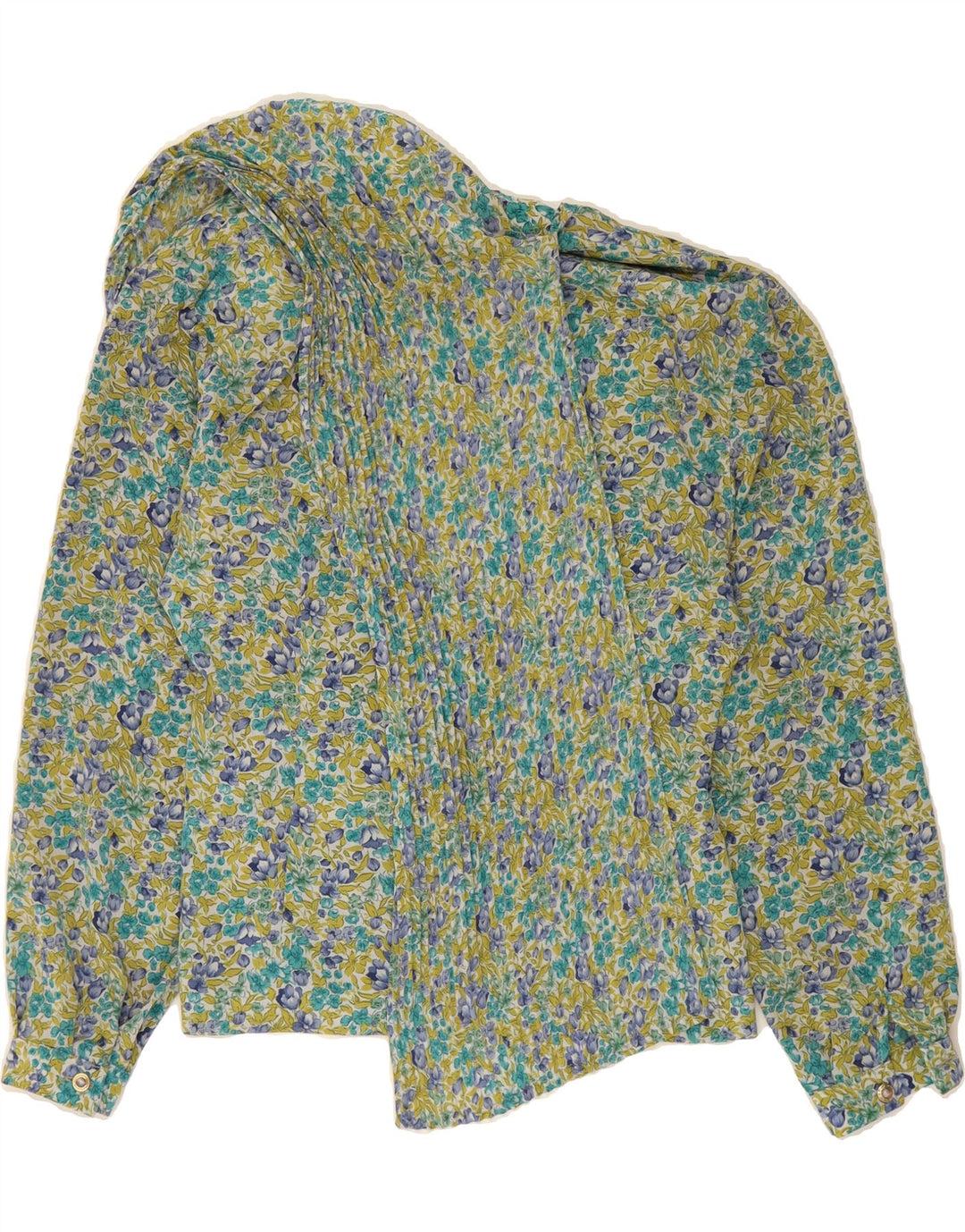 CAROLINA PEDRJONI Womens Blouse Top IT 44 Medium Multicoloured Floral Vintage Carolina Pedrjoni and Second-Hand Carolina Pedrjoni from Messina Hembry 