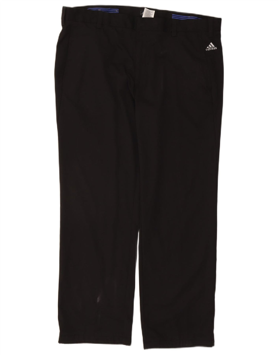 Adidas Straight Chino-bukser til mænd W38 L29 Sort polyester