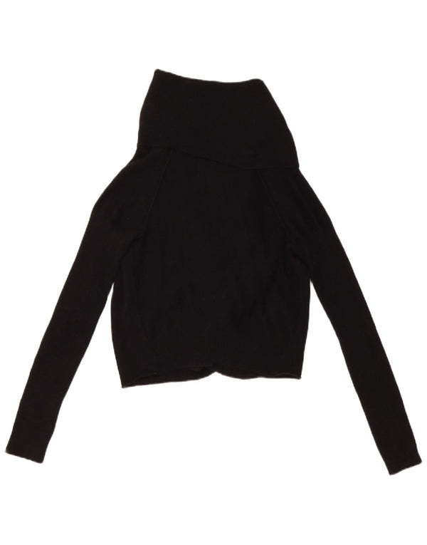 Guess Womens Crop Open Cardigan Sweater UK 4 XS Sort