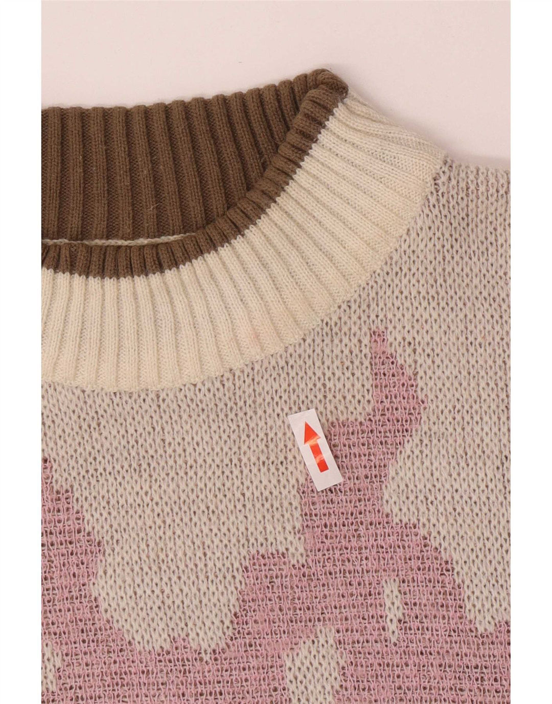 Stella Dame Turtle Neck Jumper Sweater EU 42 Large Grey Colourblock