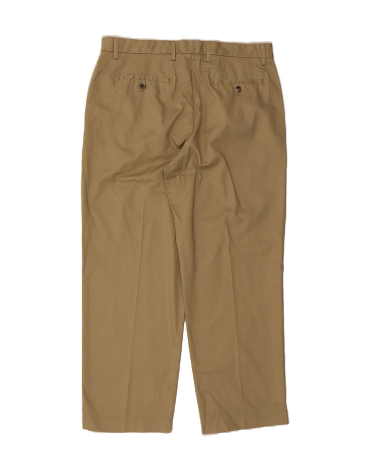 IZOD Mens Classic Fit Chino Trousers W36 L30 Beige Polyester Vintage Izod and Second-Hand Izod from Messina Hembry 