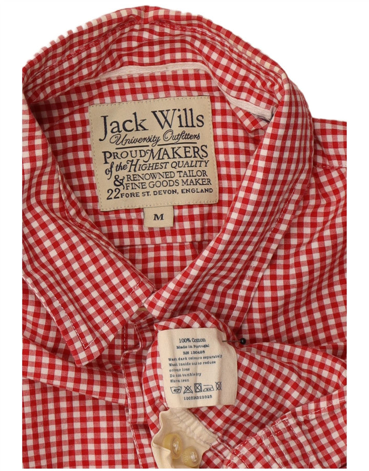 Jack Wills Herreskjorte Medium Rød Gingham Bomuld