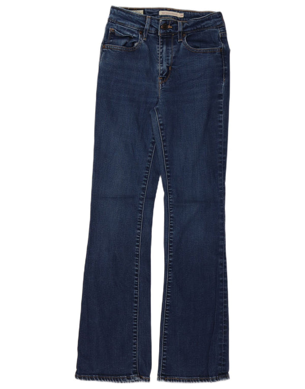 LEVI'S Womens High Rise Bootcut Jeans W24 L30 Blue Lyocell