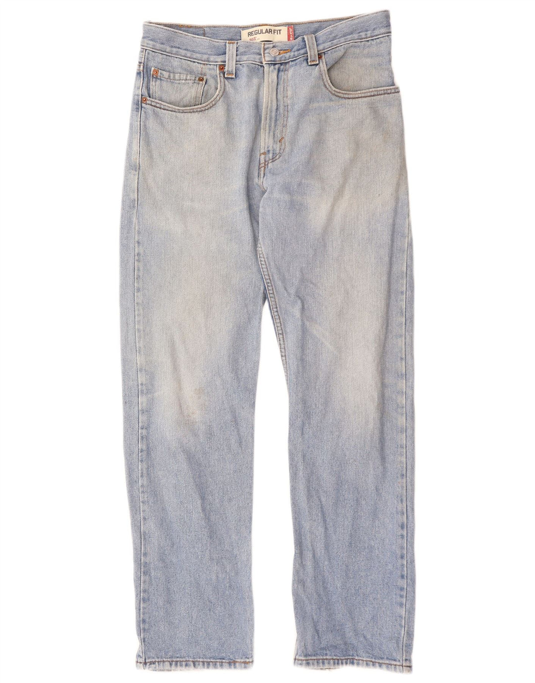 Levi's Herre 505 Regular Fit Straight Jeans W32 L32 Blå Bomuld