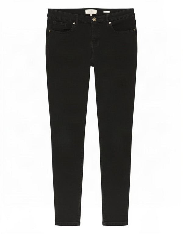 Fat Face Dame Jegging Jeans UK 16 Large W32 L27 Black Bomuld
