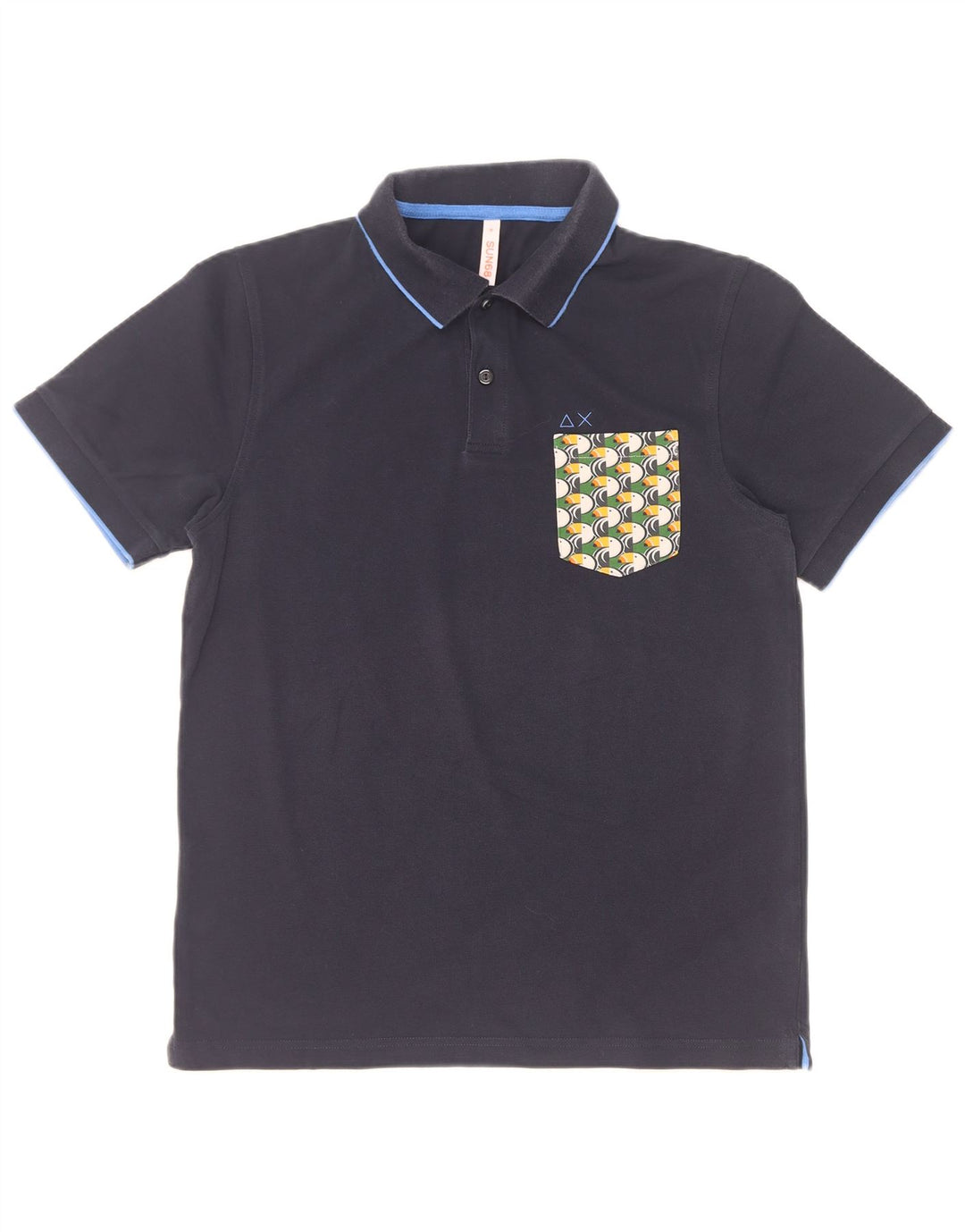 Sun68 Herre poloshirt Medium marineblå bomuld